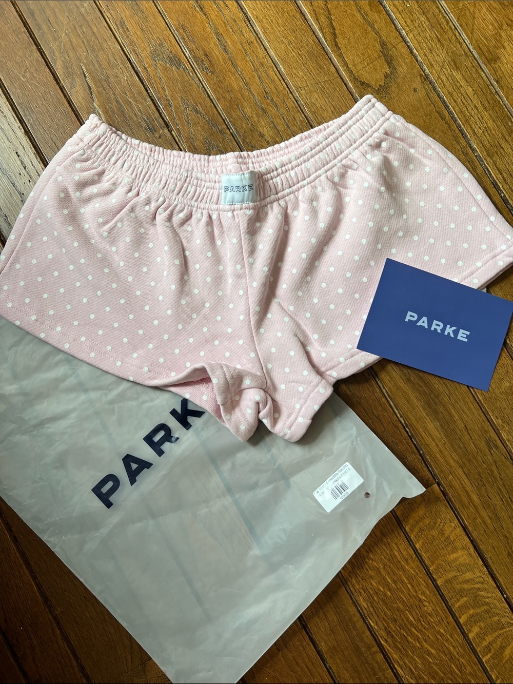 PARKE Pink Polka Dot Heritage Boxer Shorts Sprinkle Size Small NEW IN BAG NWT